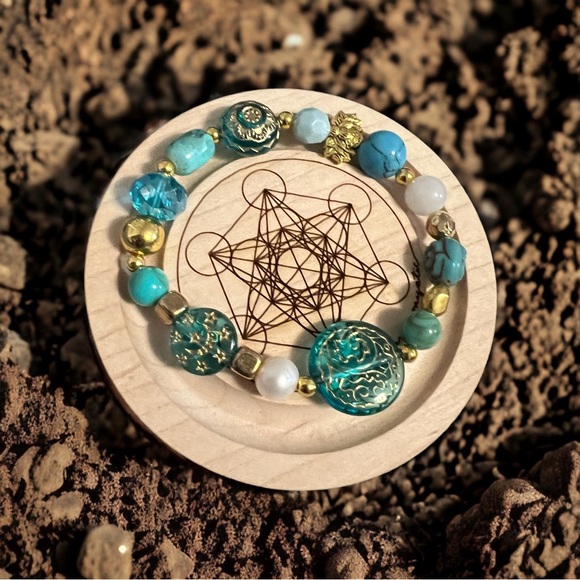 Turquoise Vintage style Bracelet set - Picture 2 of 4